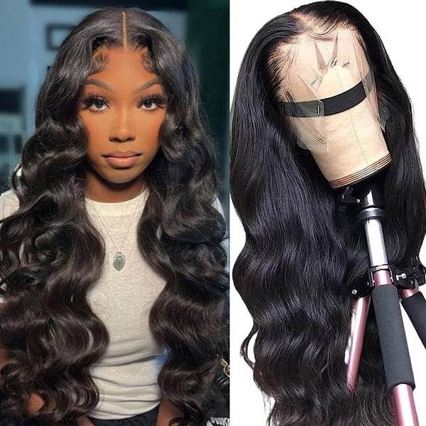 Pre Plucked Body Wave Lace Front Wigs Human Hair 13x4 HD Pre Plucked 80% Density