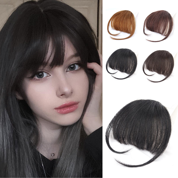 100% Human Bangs Hair Clip French Bangs